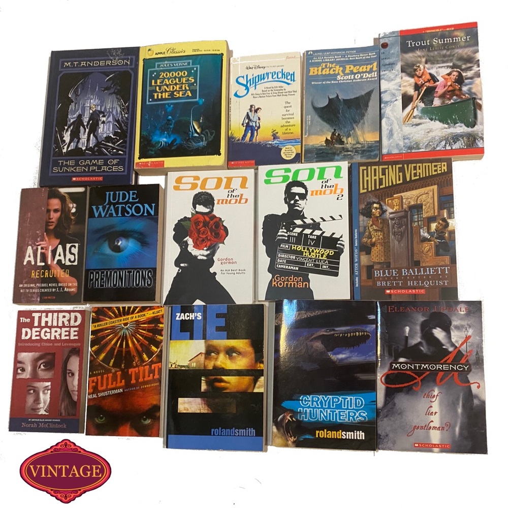 Set of 15 Action Mystery Adventure YA Novels Bulk Lot Chapterbooks Teen Books